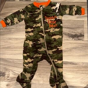 Camouflage 'Daddy's Little Man' Kids One Piece